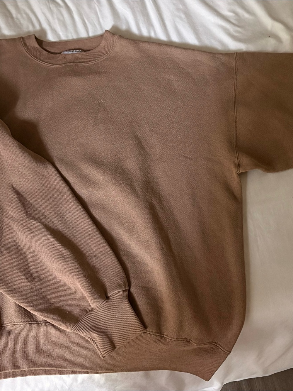 Men's Crewneck Sweatshirt in a light Brown